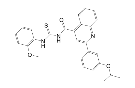 N-{[2-(3-isopropoxyphenyl)-4-quinolinyl]carbonyl}-N'-(2-methoxyphenyl)thiourea