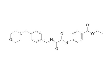 Benzoic acid, 4-[[2-[[[4-(4-morpholinylmethyl)phenyl]methyl]amino]-1,2-dioxoethyl]amino]-, ethyl ester