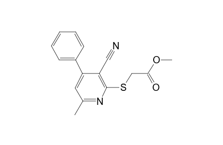 Methyl[(3-cyano-6-methyl-4-phenyl-2-pyridinyl)sulfanyl]acetate