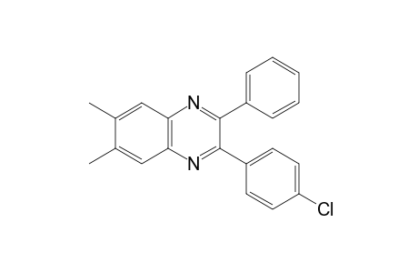 2-(p-chlorophenyl)-6,7-dimethyl-3-phenylquinoxaline