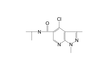 4-chloro-1,3-dimethyl-N-isopropyl-1H-pyrazolo[3,4-b]pyridine-5-carboxamide