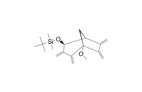 (+)-(1S,4S,5S)-4-[(tert-Butyl)dimethylsilyloxy]-1-methoxy-2,3,6,7-tetramethylidenebicyclo[3.2.1]octane