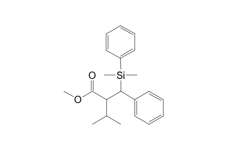 Methyl (2RS,3SR)-3-dimethyl(phenyl)silyl-2-isopropyl-3-phenylpropanoate