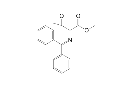 N-(Diphenylmethylene)amino-.beta.-hydroxybutanoic acid methyl ester