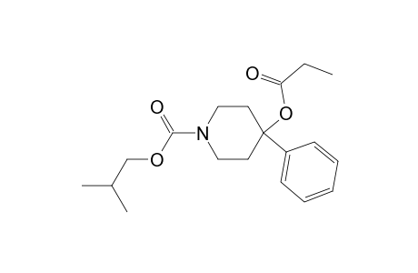 Isobutoxycarbonyl-4-phenyl-4-propionoxypiperidine