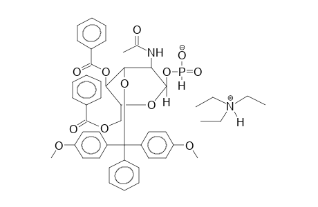 2-ACETAMIDO-4,6-DI-O-BENZOYL-2-DEOXY-3-O-PARA,PARA'-DIMETHOXYTRITYL-ALPHA-D-GLUCOPYRANOSYLHYDROGENPHOSPHONATE, TRIETHYLAMMONIUM SALT