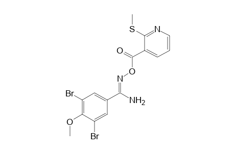 3,5-dibromo-O-[2-(methylthio)nicotinoyl]-p-anisamidoxime