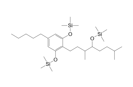 2-[4'-(trimethylsilyloxy)-3',7'-dimethyloctyl]-1,3-bis(trimethylsilyloxy)-5-pentylbenzene