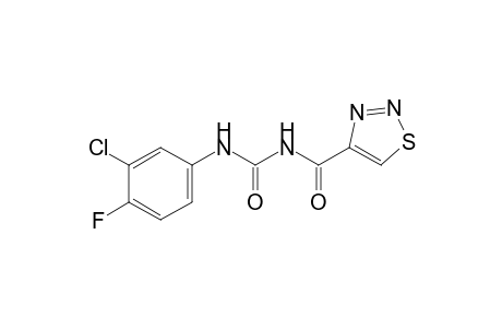 1-(3-chloro-4-fluorophenyl)-3-[(1,2,3-thiadiazol-4-yl)carbonyl]urea