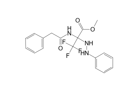 3,3,3-Trifluoro-2-phenylacetylamino-2-(N'-phenyl-hydrazino)-propionic acid methyl ester