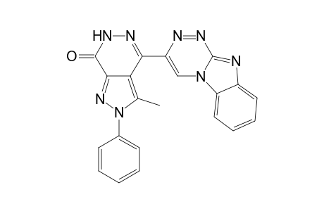 4-(Benzo[4,5]imidazo[2,1-c][1,2,4]triazin-3-yl)-3-methyl-2-phenyl-2H-pyrazolo[3,4-d]pyridazin-7(6H)-one