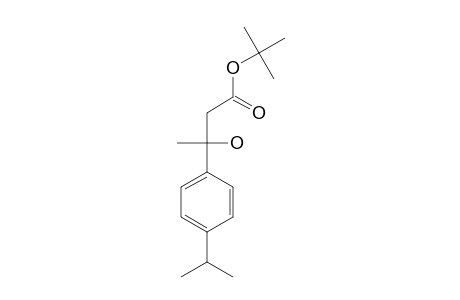 BUTYRIC ACID, 3-HYDROXY-3-/P-ISO- PROPYLPHENYL/-, TERT-BUTYL ESTER