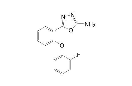 5-[2-(2-fluoranylphenoxy)phenyl]-1,3,4-oxadiazol-2-amine