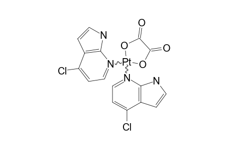 [PT(OX)(4CL-AZA)2];BIS-(4-CHLORO-7-AZAINDOLE)-KAPPA-N7-(OXALATO-KAPPA(2)-O,O')-PLATINUM-(II)