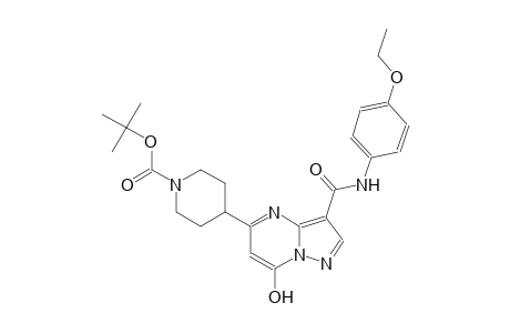 1-piperidinecarboxylic acid, 4-[3-[[(4-ethoxyphenyl)amino]carbonyl]-7-hydroxypyrazolo[1,5-a]pyrimidin-5-yl]-, 1,1-