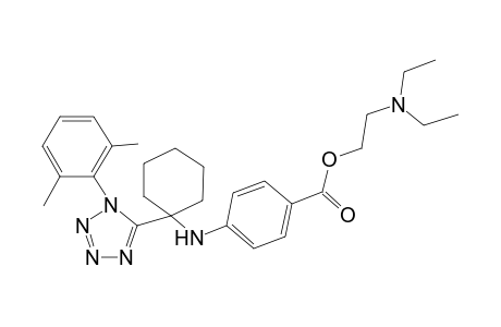 benzoic acid, 4-[[1-[1-(2,6-dimethylphenyl)-1H-tetrazol-5-yl]cyclohexyl]amino]-, 2-(diethylamino)ethyl ester