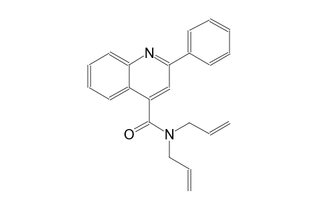 4-quinolinecarboxamide, 2-phenyl-N,N-di(2-propenyl)-