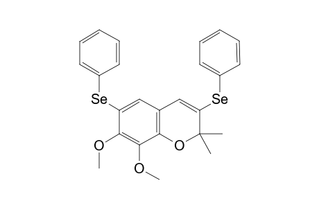 7,8-Dimethoxy-2,2-dimethyl-3,6-bis(phenylselenyl)-2H-benzopyran