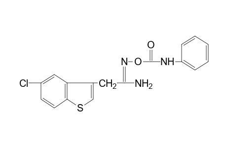 5-chloro-O-(phenylcarbamoyl)benzo[b]thiophene-3-acetamidoxime