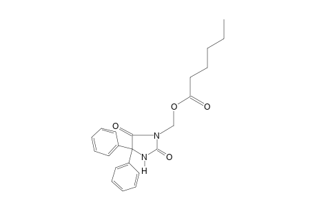 5,5-diphenyl-3-(hydroxymethyl)hydantoin, hexanoate (ester)