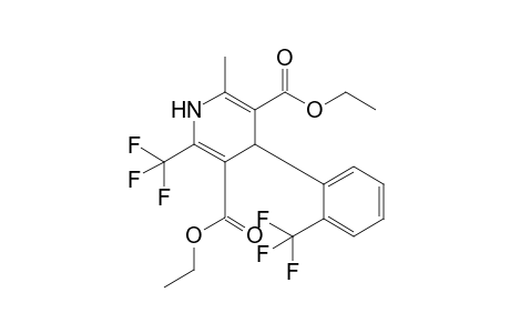 Diethyl 1,4-Dihydro-2-methyl-4-[(2-trifluoromethyl)phenyl]-6-(trifluoromethyl)pyridine-3,5-dicarboxylate