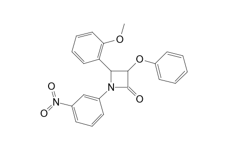4-(2-Methoxyphenyl)-1-(3-nitrophenyl)-3-phenoxy-2-azetidinone
