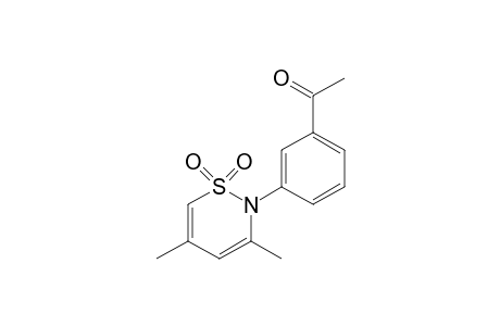 3'-(3,5-dimethyl-2H-1,2-thiazin-2-yl)acetophenone, S,S-dioxide