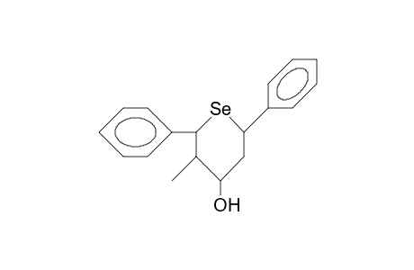 R-2,cis-6-Diphenyl-trans-3-methyl-4-selenanol