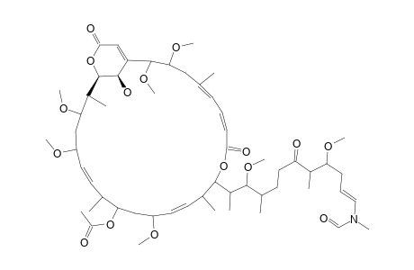 19-O-ACETYL-SPHINXOLIDE;36-((E)-N-FORMYL-N-METHYLAMINO)-19-ACETOXY-10-HYDROXY-7,8,13,15,21,27,33-HEPTAMETHOXY-5,12,18,24,26,28,32-HEPTAMETHYL-31-OXO-11,9-(2-OX