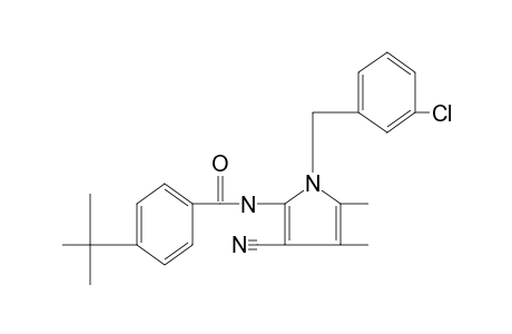 p-tert-butyl-N-[1-(m-chlorobenzyl)-3-cyano-4,5-dimethylpyrrol-2-yl]benzamide