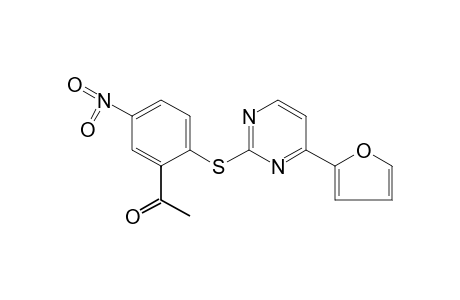 2'-{[4-(2-furyl)-2-pyrimidinyl]thio}-5'-nitroacetophenone