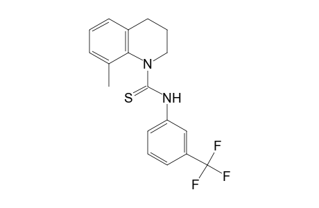 3,4-dihydro-8-methylthio-alpha,alpha,alpha-trifluoro-1(2H)-quinolinecarboxy-m-toluidide