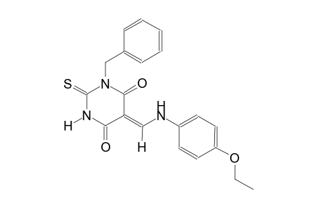 (5Z)-1-benzyl-5-[(4-ethoxyanilino)methylene]-2-thioxodihydro-4,6(1H,5H)-pyrimidinedione