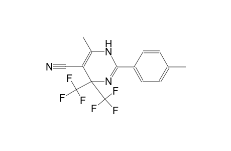 6-methyl-2-(4-methylphenyl)-4,4-bis(trifluoromethyl)-1,4-dihydro-5-pyrimidinecarbonitrile