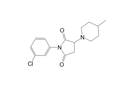 1-(3-Chlorophenyl)-3-(4-methyl-1-piperidinyl)-2,5-pyrrolidinedione