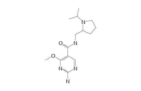 2-amino-N-[(1-isopropyl-2-pyrrolidinyl)methyl]-4-methoxy-5-pyrimidine carboxamide