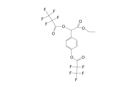 4-Hydroxymandelic acid, ethyl ester, di-pfp