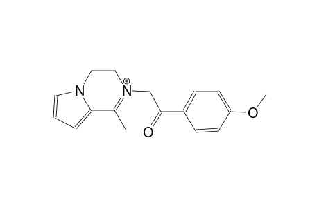 2-[2-(4-methoxyphenyl)-2-oxoethyl]-1-methyl-3,4-dihydropyrrolo[1,2-a]pyrazin-2-ium