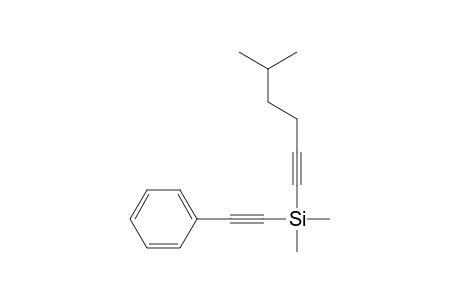 Dimethyl-(5-methylhex-1-ynyl)-(2-phenylethynyl)silane