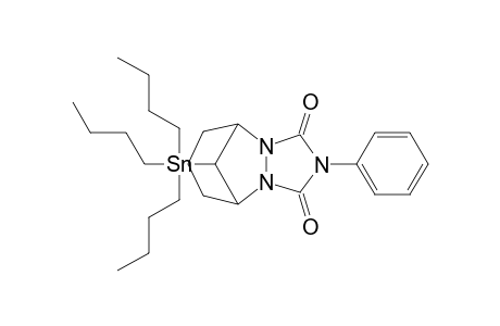 4-Phenyl-11-tributylstannyl-2,4,6-triaza-tricyclo(5.3.1.0/2,6/)undecane-3,5-dione