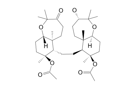 21-Deacetyl-10-acetoxy-4-oxo-28-hydro-raspacionin