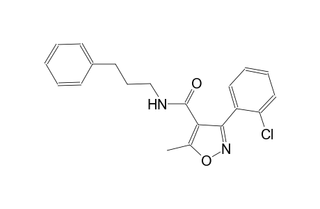 3-(2-chlorophenyl)-5-methyl-N-(3-phenylpropyl)-4-isoxazolecarboxamide