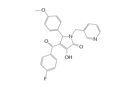 4-(4-fluorobenzoyl)-3-hydroxy-5-(4-methoxyphenyl)-1-(3-pyridinylmethyl)-1,5-dihydro-2H-pyrrol-2-one