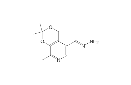 2,2,8-trimethyl-4H-m-dioxino[4,5-c]pyridine-5-carboxaldehyde, hydrazone