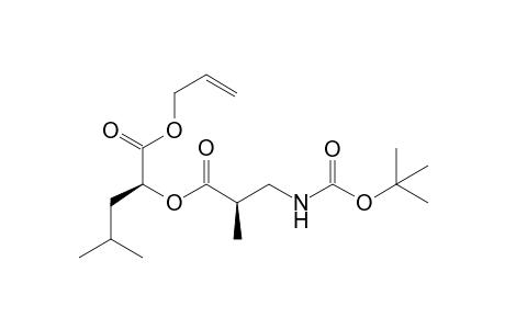 Allyl (2S,2'R)-2-[(3'-[(tert-Butoxycarbonyl)amino]-2'-methylpropanoyl]oxy]-4-methylpentanoate