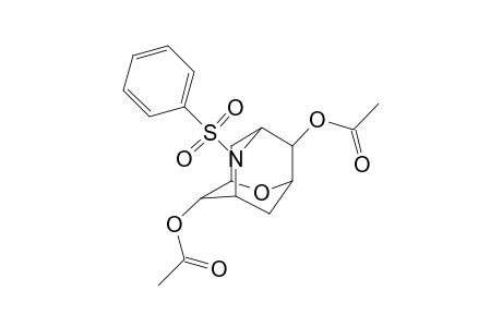 2-Oxa-6-azatricyclo[3.3.1.1(3,7)]decane-4,8-diol, 6-(phenylsulfonyl)-, diacetate (ester), (1.alpha.,3.beta.,4.beta.,5.alpha.,7.beta.,8.alpha.)-