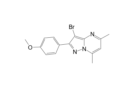 3-Bromo-2-(4-methoxy-phenyl)-5,7-dimethyl-pyrazolo[1,5-a]pyrimidine