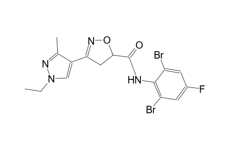 N-(2,6-dibromo-4-fluorophenyl)-3-(1-ethyl-3-methyl-1H-pyrazol-4-yl)-4,5-dihydro-5-isoxazolecarboxamide