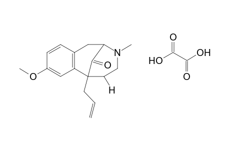 6-allyl-1,2,3,4,5,6-hexahydro-8-methoxy-3-methyl-2,6-methano-3-benzazocin-11-one, oxalate(1:1)(salt)