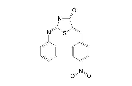 Thiazolidin-4-one, 5-(4-nitrobenzylideno)-2-phenylimino-